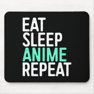 Tapis De Souris Manger Sleep Anime Répéter Japonais Animation Love