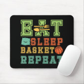 Tapis De Souris Manger. Sleep Basketball Répéter Awesome Basketbal (Avec souris)