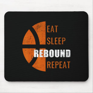 Tapis De Souris Manger Sommeil Rebond Répétition Fun Basketball Ho