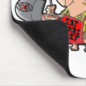 Tapis De Souris Mangez de plus de boeuf (Coin)
