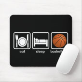 Tapis De Souris Mangez, dormez, basket-ball (Avec souris)