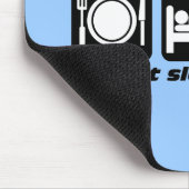 Tapis De Souris mangez la rangée de sommeil (Coin)