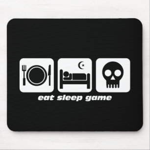Tapis De Souris Mangez le jeu de sommeil