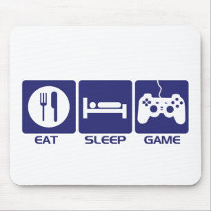 Tapis De Souris Mangez le jeu de sommeil