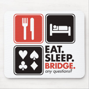 Tapis De Souris Mangez le pont de sommeil