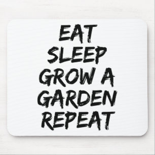 Tapis De Souris Mangez Le Sommeil Grandir Un Jardin Répéter Jeu Dr
