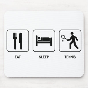 Tapis De Souris Mangez le tennis de sommeil