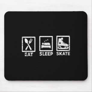 Tapis De Souris Mangez Patinage de sommeil Répéter Patinage de gla