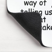 Tapis De Souris Mangez plus de gâteau Humour d'anniversaire (Coin)