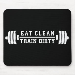 Tapis De Souris Mangez propre, train sec - Exercice Inspirational
