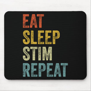 Tapis De Souris Mangez Sleep Stim Répétez Funny Sensibilisation su