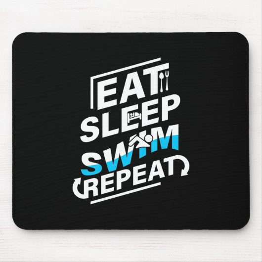 Tapis De Souris Mangez Sleep Swim (Devant)