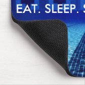 TAPIS DE SOURIS MANGEZ. SOMMEIL. BAIN. RÉPÉTITION. NATATION (Coin)