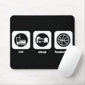 Tapis De Souris Mangez. Sommeil. Basket-ball. Mousepad (Avec souris)