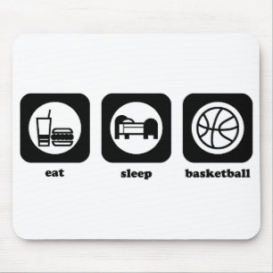 Tapis De Souris Mangez. Sommeil. Basket-ball. Mousepad