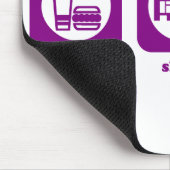 Tapis De Souris Mangez. Sommeil. Course. Mousepad (Coin)