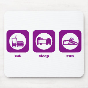 Tapis De Souris Mangez. Sommeil. Course. Mousepad