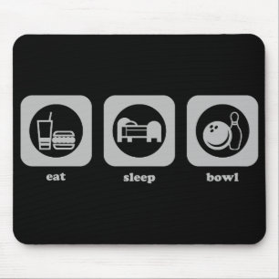 Tapis De Souris Mangez. Sommeil. Cuvette. Mousepad