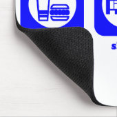 Tapis De Souris Mangez. Sommeil. Le base-ball. Mousepad (Coin)