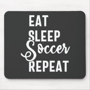 Tapis De Souris mangez sommeil soccer répéter
