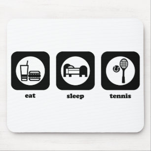 Tapis De Souris Mangez. Sommeil. Tennis. Mousepad