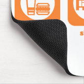 Tapis De Souris Mangez. Sommeil. Tennis. Mousepad (Coin)