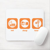 Tapis De Souris Mangez. Sommeil. Tennis. Mousepad (Avec souris)