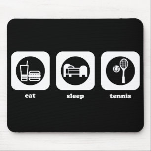 Tapis De Souris Mangez. Sommeil. Tennis. Mousepad