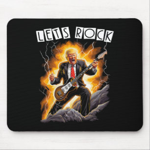 Tapis De Souris Mania musicale Drôle de Donald Trump jouant de la