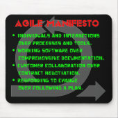 Tapis De Souris Manifeste agile Mousepad (Devant)
