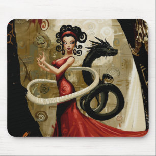 Tapis De Souris Manifeste intention Occult Dark Witchy AI Art