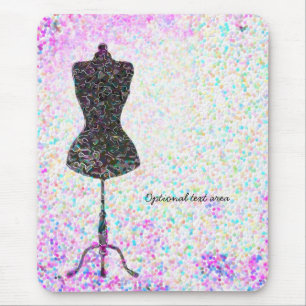 Tapis De Souris Mannequin Confettis de Mode Personnalisé Moderne