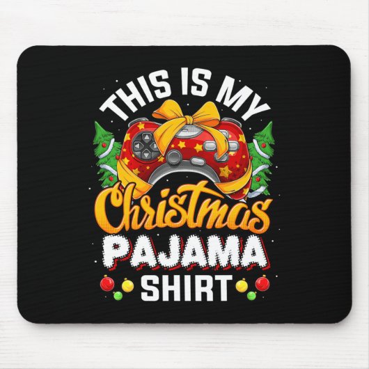 Tapis De Souris Mannequin de jeu vidéo amusant Noël Santa Hat Ga (Devant)