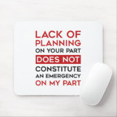 Tapis De Souris Manque De Planification (Avec souris)