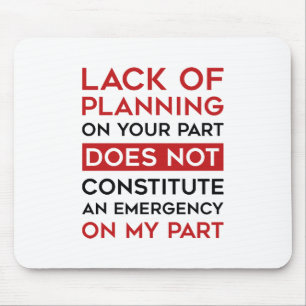 Tapis De Souris Manque De Planification