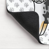 Tapis De Souris Manteau bleu Merle Smooth Chihuahua Chig & Paws (Coin)