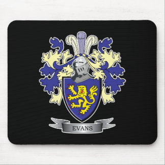 Tapis De Souris Manteau de crête de famille d'Evans des bras