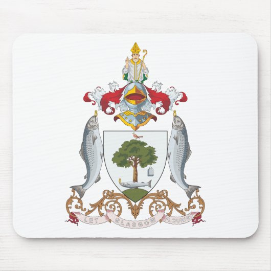 Tapis De Souris Manteau de Glasgow des bras (Devant)