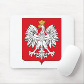 Tapis De Souris Manteau de la Pologne des bras Mousepad (Avec souris)
