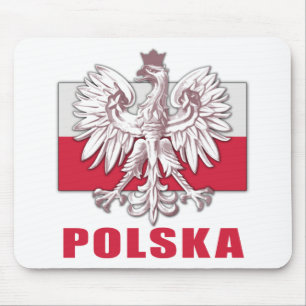 Tapis De Souris Manteau de la Pologne Polska des bras