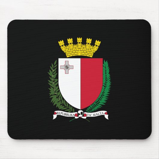 Tapis De Souris Manteau de Malte des bras (Devant)