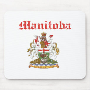 Tapis De Souris manteau de Manitoba Canada de conception de bras