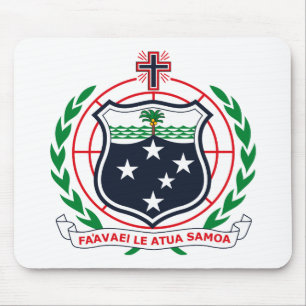 Tapis De Souris Manteau du Samoa des bras occidental Mousepad
