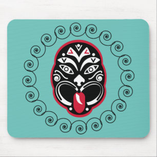 Tapis De Souris Maori Haka Nouvelle-Zélande Art natif Décor