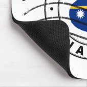 Tapis De Souris Map of Nauru, Postal Passport Stamp (Coin)
