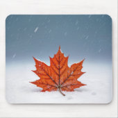Tapis De Souris Maple Leaf On Fresh Snow (Devant)