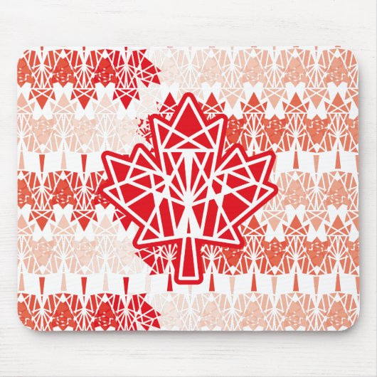 TAPIS DE SOURIS MAPLE MADE WITH TRIANGLES CANADA FLAG BY MASANSER (Devant)