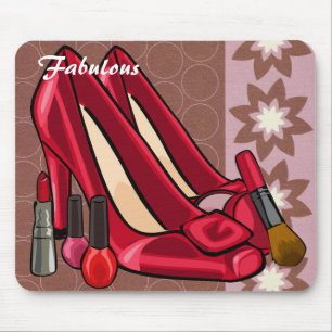 Tapis De Souris Maquillage et chaussures Mousepad