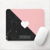 Tapis De Souris Marble & Cute Heart (Avec souris)