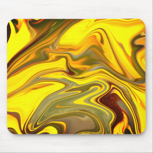 Tapis De Souris Marble Waves Yellow Digital Paper-55448
